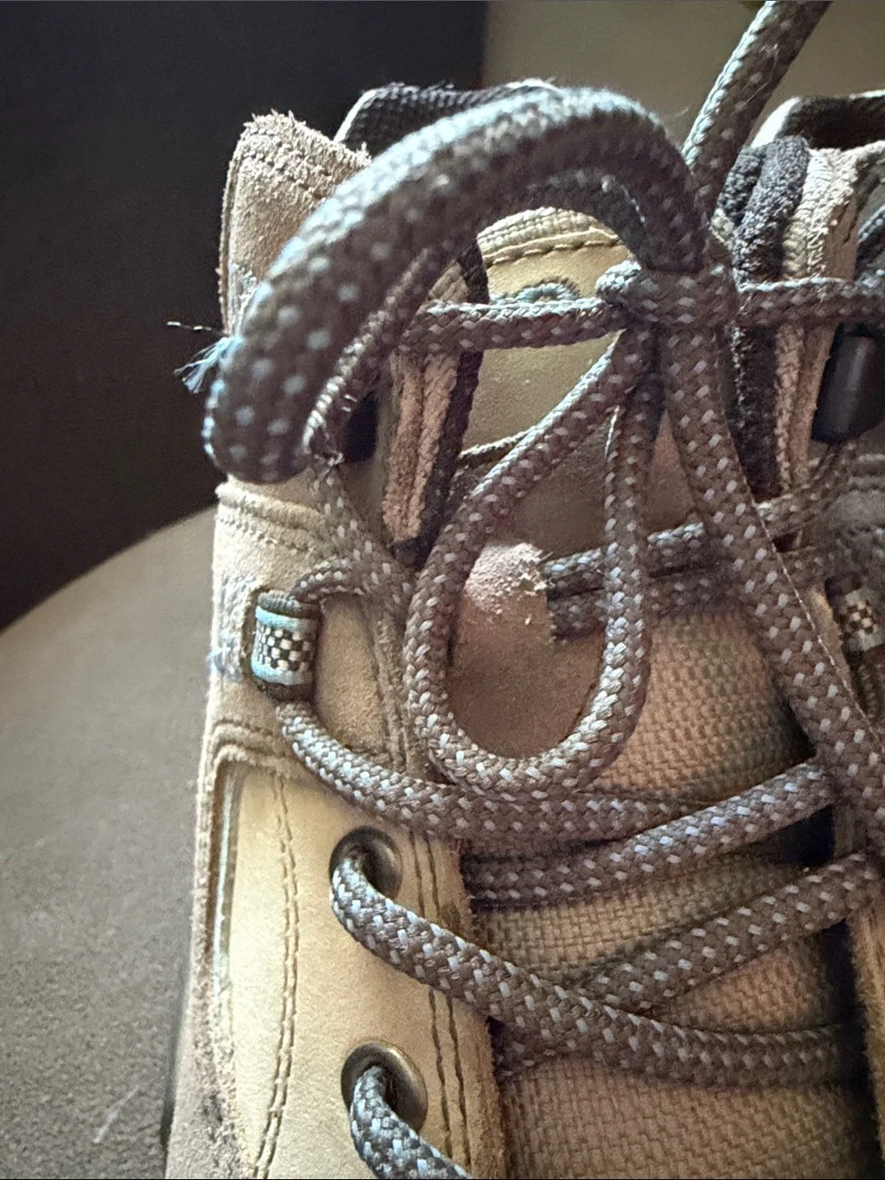Lowa Tempest QC Grey, Beige & Blue Women's 10 Hiking Boots Outdoors Adventure